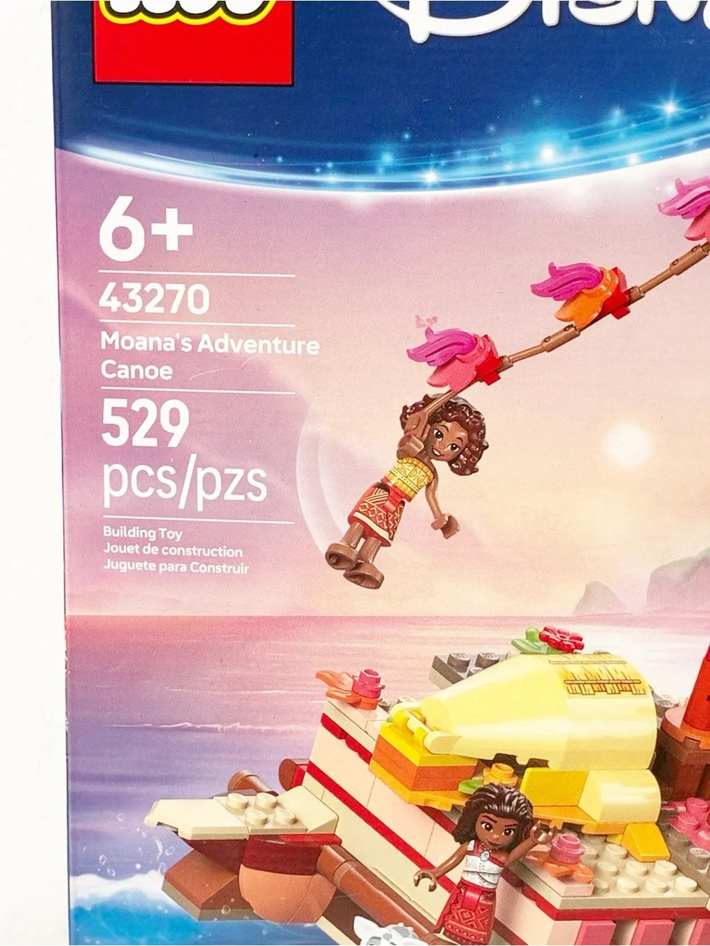 Lego Disney Moana's Adventure Canoe Building Blocks 529 Piece NEW
